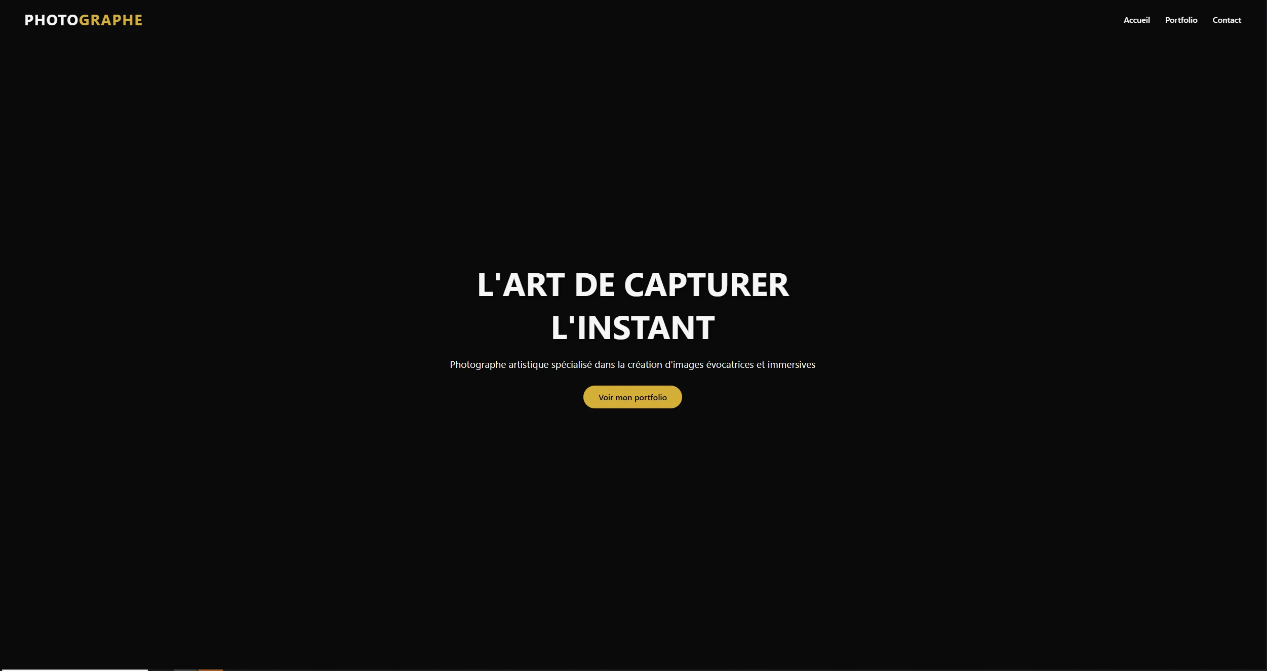 Site web moderne avec design épuré