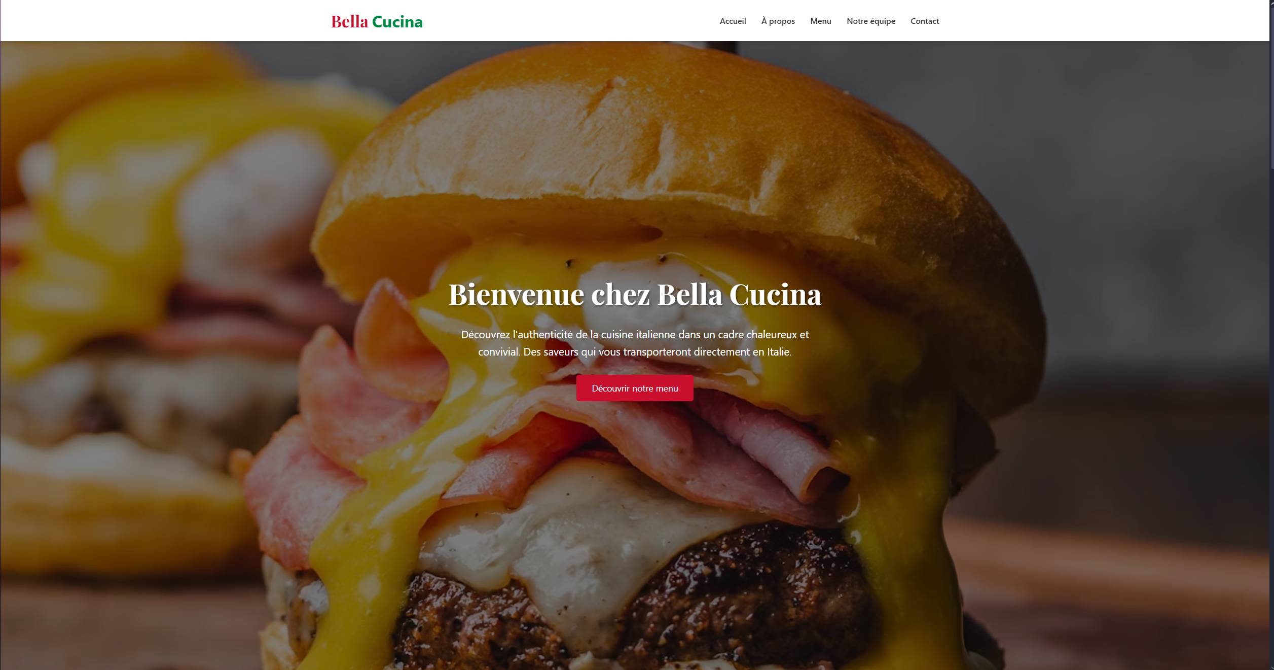 Site web moderne avec design épuré